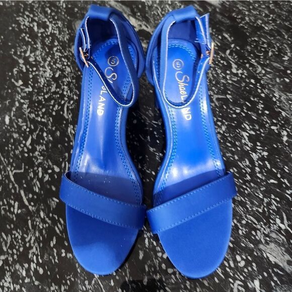 BRAND NEW SHOE LAND MADELINE-WOMENS OPEN TOE ANKLE STRAP CHUNKY BLOCK LOW HEEL - Picture 2 of 16